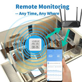 WiFi Smart Temperature Humidity Sensor with Backlight and Voice Control