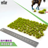 Miniature Static Grass Tufts - Realistic Scenery for Model Railways & Dioramas