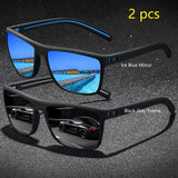 Vintage Check Pattern Polarized Sunglasses – Stylish UV400 Eyewear for Men & Women