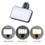 Clip-On LED Selfie Ring Light - Adjustable Phone/Laptop Light for Video Calls & Photography
