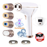 4-in-1 Cordless IPL Hair Removal Device – Rechargeable Laser Epilator with Cooling & Replaceable Lamps
