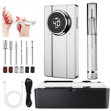 Professional 40,000RPM Cordless Nail Drill - Rechargeable Brushless Electric Nail File Kit