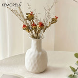 Nordic Hollow Ceramic Vase – Modern Donut-Shaped Decor for Elegant Spaces