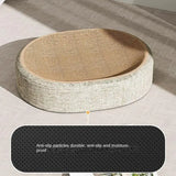 Oval Sisal Cat Scratching Bed - Multi-Functional Lounge & Scratch Pad