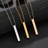 Personalized Engraved Name Necklace – Custom Stainless Steel Pendant for Men & Women