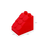 Large Building Block House Set - Doors, Windows & Roof Accessories for Creative Construction Play