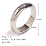 Anillo de acero inoxidable chapado en oro resistente al agua de EBbelle: banda minimalista hipoalergénica para mujer