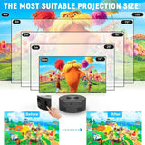 Portable HD Smart Projector - 1080P Support with Auto Focus & 100" Display