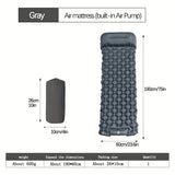 Inflatable Camping Sleeping Mat with Built-in Pillow and Foot Pump