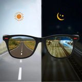 Night Vision Polarized Sunglasses – UV400 Driving Glasses for Men with PC Frame