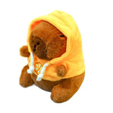 Capybara Plush Toy with Hoodie & Wings - Cute Stuffed Animal Keychain Gift
