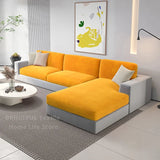 Plush Velvet Sofa Slipcover – Stretch Anti-Slip Cover for Sectional & Loveseats