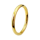 Minimalist Thin Stainless Steel Rings – Stackable Gold & Silver Bands for Women & Men