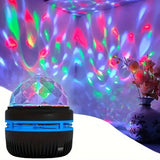 Galaxy Starry Night Light Projector, LED Ocean Wave & USB Home Decor