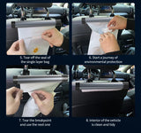 Metal Roller Car Trash Can – Auto Organizer with Phone Holder & Storage Bag