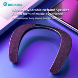 Wearable Bluetooth Neckband Speaker with Built-in Mic & TF Card Support – Hands-Free, Waterproof & Stereo Sound