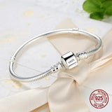 925 Sterling Silver 3MM Snake Chain Bangle Bracelet for Women – Luxury Engagement & Wedding Jewelry