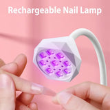 Rechargeable LED Nail Lamp with Flexible Gooseneck – Quick-Drying UV Gel Dryer