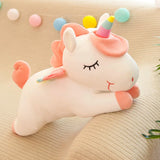 Rainbow Unicorn Plush Toy - Soft Stuffed Animal Pillow for Girls & Adults
