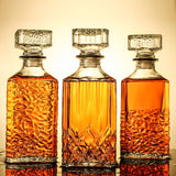 Decantador de whisky novedoso: botella de vidrio sin plomo para licor, whisky escocés y bourbon