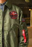 Men’s Lightweight Flight Bomber Jacket – Water-Repellent Military Style for Spring & Fall