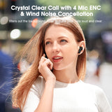 Auriculares inalámbricos ANC con Bluetooth 5.3 y duración de batería de 30 horas 