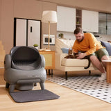 Caja de arena para gatos inteligente y automática con autolimpieza: grande, silenciosa, con control de olores y controlada por aplicación