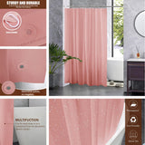 Cortina de ducha transparente resistente al agua: cortina de baño con ganchos, resistente al moho