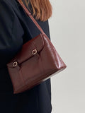Vintage PU Leather Shoulder Bag – Large Capacity Tote for Women