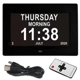 Digital LED Calendar Clock with 12 Alarms and Multi-Language Display