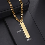 Custom Engraved Stainless Steel Bracelet - Personalized Name Jewelry for Men & Women