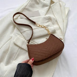 2023 Autumn Trend Lightweight Crocodile Felt Small Square Shoulder Bag for Women