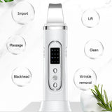 Ultrasonic Skin Scrubber & Electric Facial Pore Cleaner with EMS & Ion Technology
