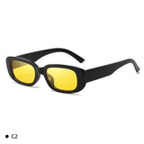 Retro Rectangle Sunglasses for Women – UV400 Vintage Fashion Eyewear with Anti-Glare Lenses