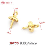 Elegantes tapones para cuentas con medio orificio de platino y oro de 18 quilates: suministros prémium para hacer joyas