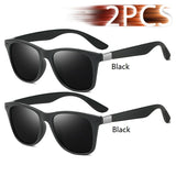 Vintage Square Unisex Sunglasses – Polarized Anti-Glare UV400 Shades for Driving & Fishing