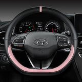Custom Steering Wheel Cover – Premium Microfiber Leather, 38cm, Multiple Colors