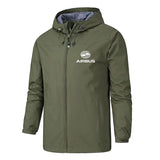 Men's Airbus Aviation Jacket – Windproof Pilot Hoodie with Zipper
