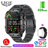 Advanced Smartwatch with 1.96" HD Display, Bluetooth Calling & Health Tracking