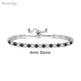 Unisex Geometric Charm Bracelet with AAA+ Cubic Zirconia