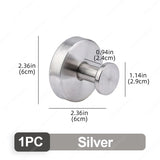 Gancho de ventosa de metal, ganchos de ventosa de baño de gran resistencia al vacío, soporte de toalla impermeable, colgador de pared reutilizable de acero inoxidable