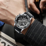 Men's Fashion casual Silicone Band Quartz Wrist Watch（Box Not Included ）
