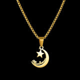 Collar con nombre y corona personalizado: joyas de acero inoxidable personalizadas para hombres y mujeres