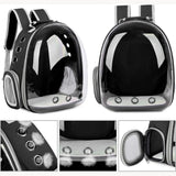 Transparent Capsule Cat Carrier Backpack – Breathable Travel Bag for Small Pets