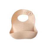 Baberos de silicona impermeables para bebés con un bonito lazo: babero suave y ajustable para niños y niñas