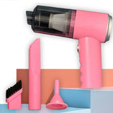 3-in-1 Mini Vacuum Cleaner with Suction & Blower – USB Rechargeable for Car & Home Use