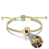 Custom Projection Photo Bracelet – Personalized Stainless Steel Gift for Men & Women