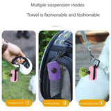 Portable Dog Poop Bag Dispenser – Mesh Fabric Waste Bag Holder for Pet Owners on the Go