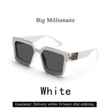 Gafas de sol Ruiao Retro Black Millionaire: gafas de sol de diseño de lujo 2024