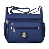 Men’s Lightweight Oxford Shoulder Bag – Versatile Travel Crossbody with Zipper Closure